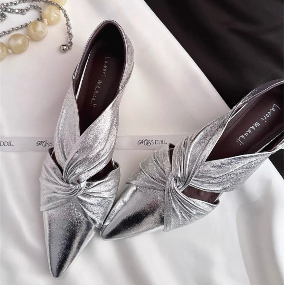 Elegant Silver Women's Shoes